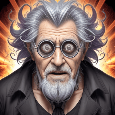 crazy looking grandpa