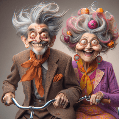crazy old couple