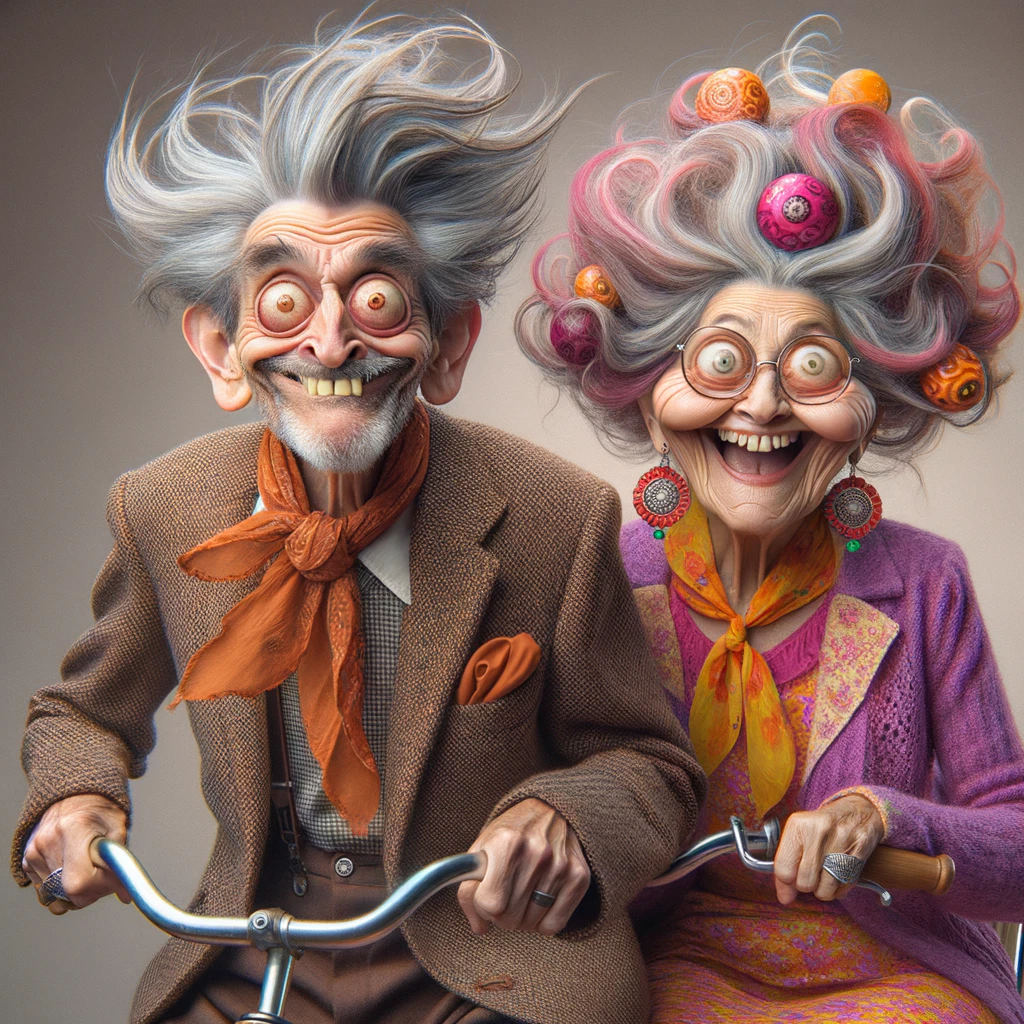 crazy old couple